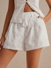 Frenchy Women's Floral Dark Striped Wide Leg Loose Shorts